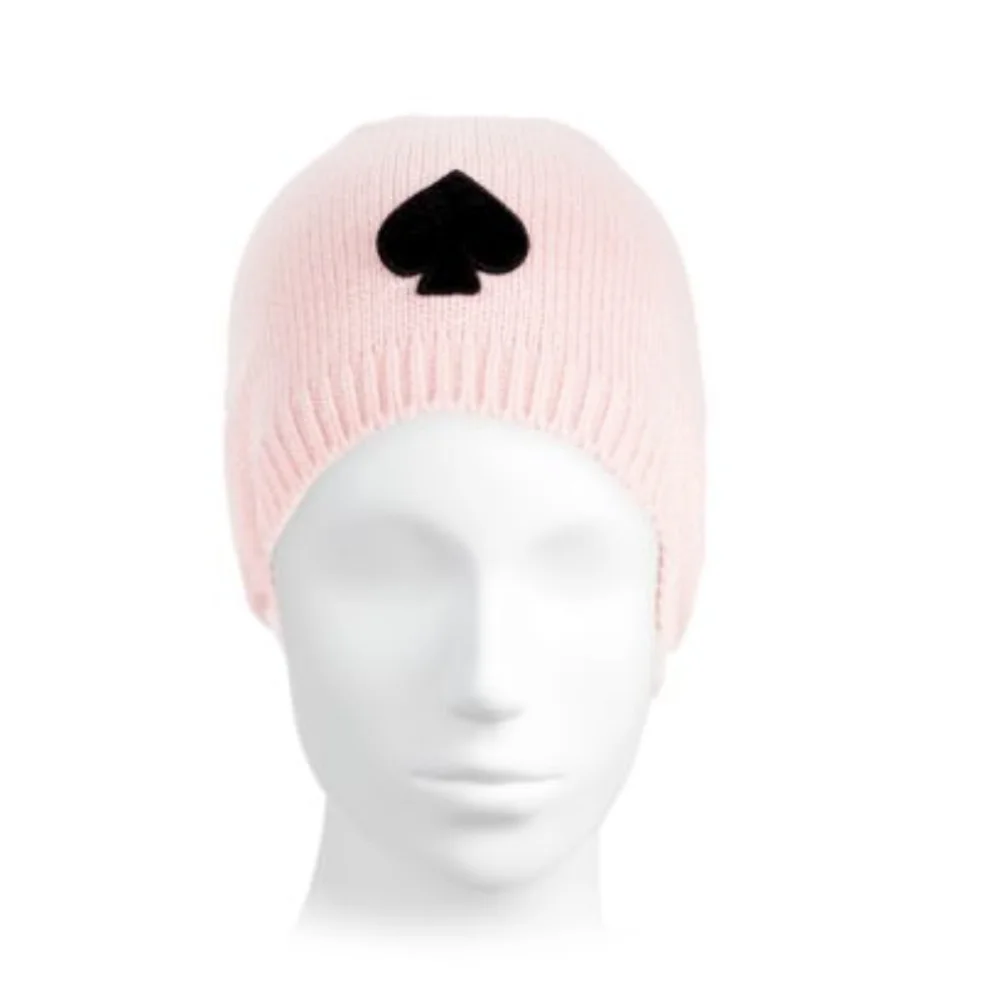 Kate Spade English Rose Flocked Spade Beanie New in Kate Spade Gift Box ❤️ - Picture 1 of 6